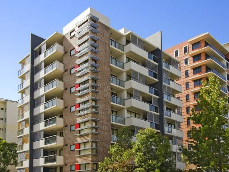Modern apartment buildings